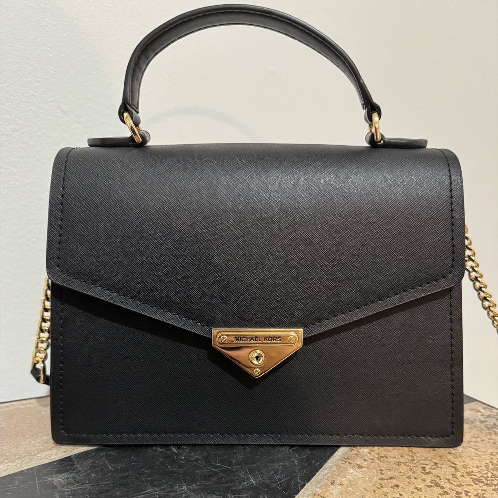Michael Kors Grace Small Saffiano Leather Crossbody Bag